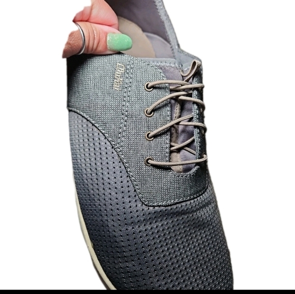 OluKai Men’s Nohea Moku No Tie Boat Shoes In Charcoal / Clay 13 - Picture 13 of 13